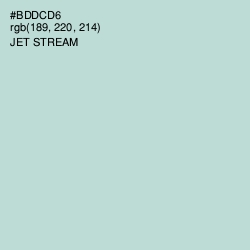 #BDDCD6 - Jet Stream Color Image
